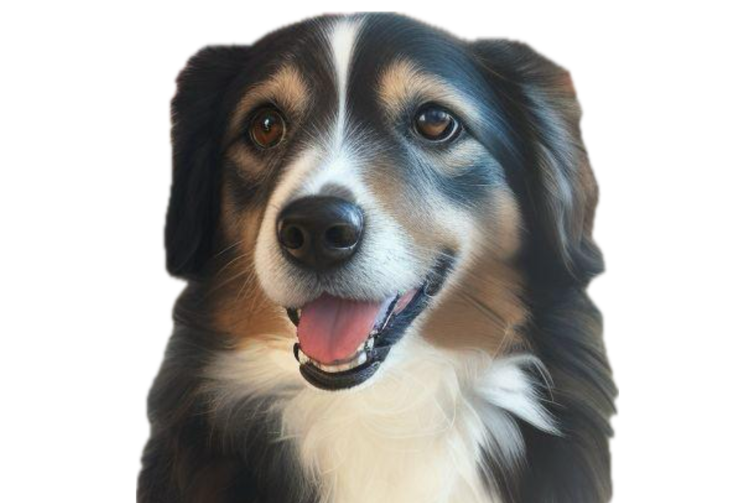 Miniature Australian Shepard as a Cartoon character with the name Millie 